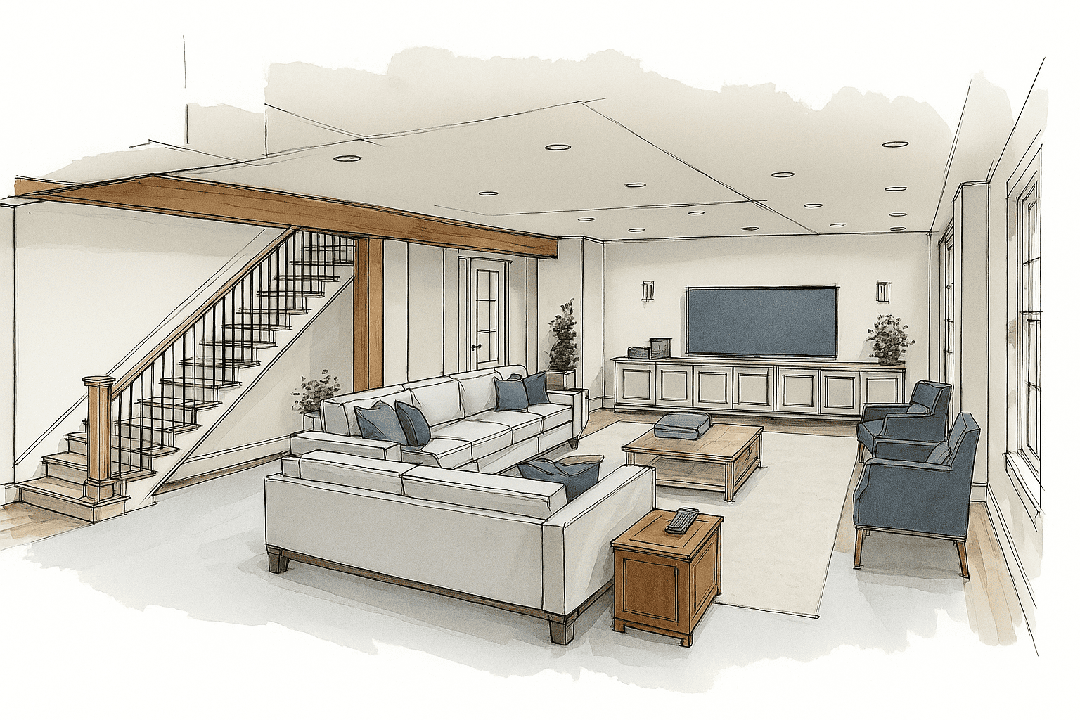 Basement and additions icon